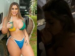 Juli Figueiró fazendo boquete guloso no amigo em vídeo caseiro vazou video porno de sexo amador caseiro