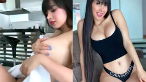 Mansão Bonde Juliana Bonde de toalha brincando com os seios grandes vazou video porno de sexo amador caseiro