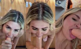 Aline Limas mamando e chupando a piroca de borracha exclusivo